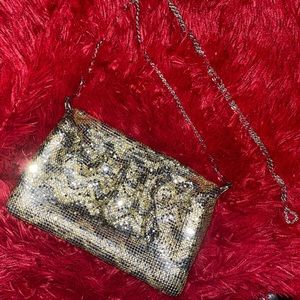 🛑moving sale🛑Gold mesh evening bag.